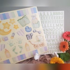 Creative Memories Done In One Baby diecuts w/BONUS ABC stickers 💚